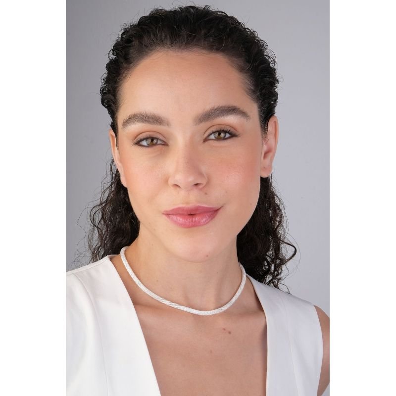 Chocker oca grossa - Semijoias Prata