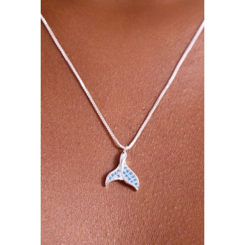 Colar Cauda de Sereia - Semijoia Prata