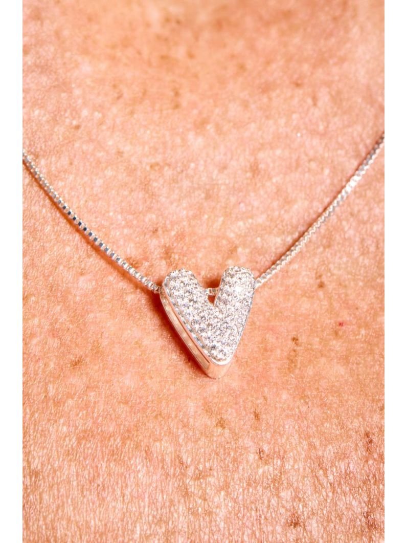 Colar | Coração cravejado G