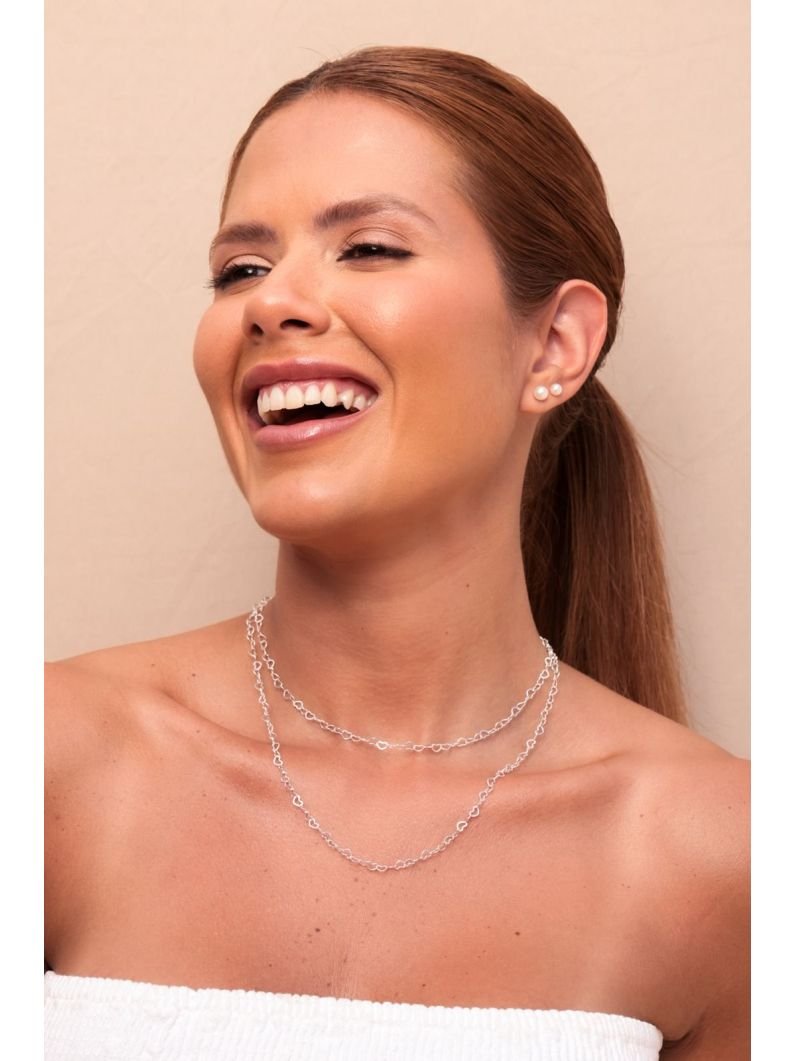 Colar | Duplo coração elos