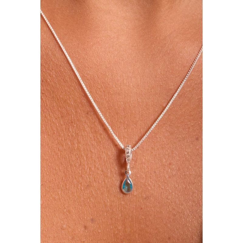 Colar Gota - Semi joias Prata