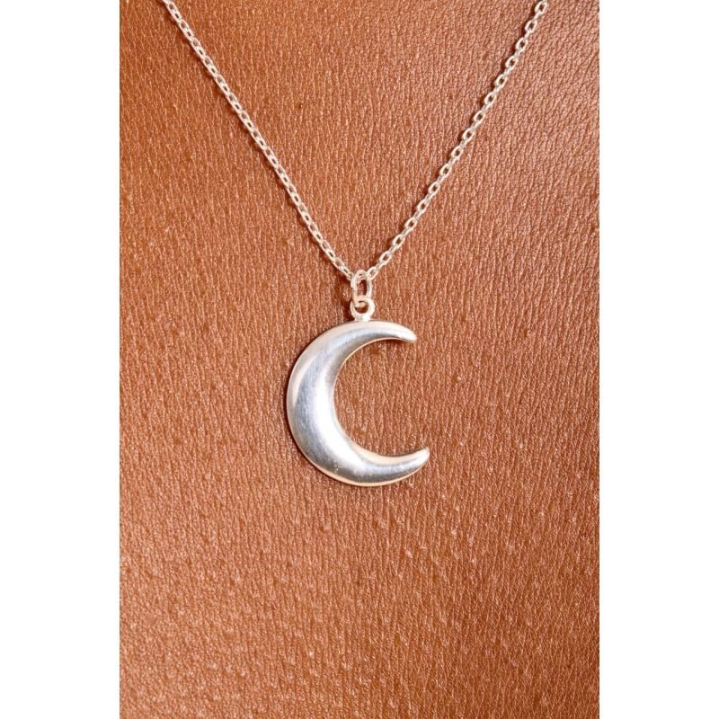 Colar Lua- 45cm - Semijoias Prata