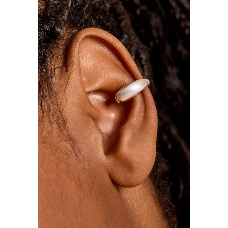 Piercing fake oval - Semijoias Prata