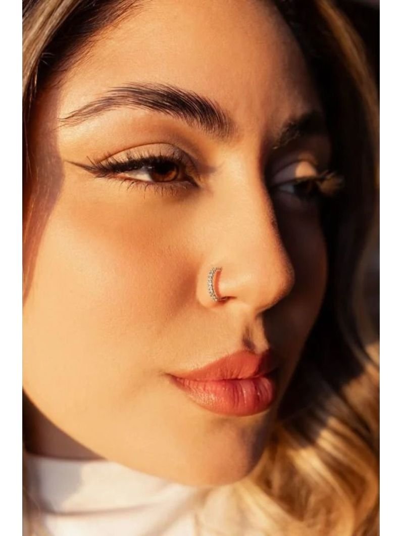 Piercing furo nariz - Semijoia prata