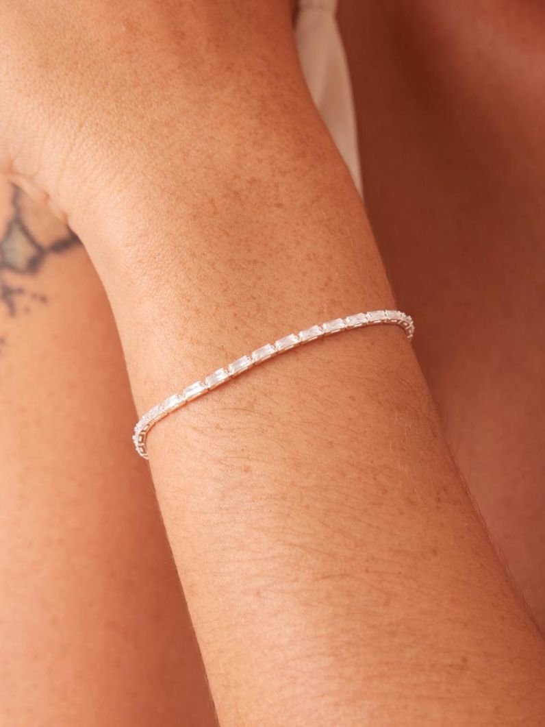 Pulseira | Riviera Baguete Cristal